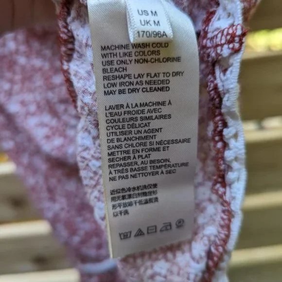 Maeve red floral flowy open back tank M - Picture 4 of 6